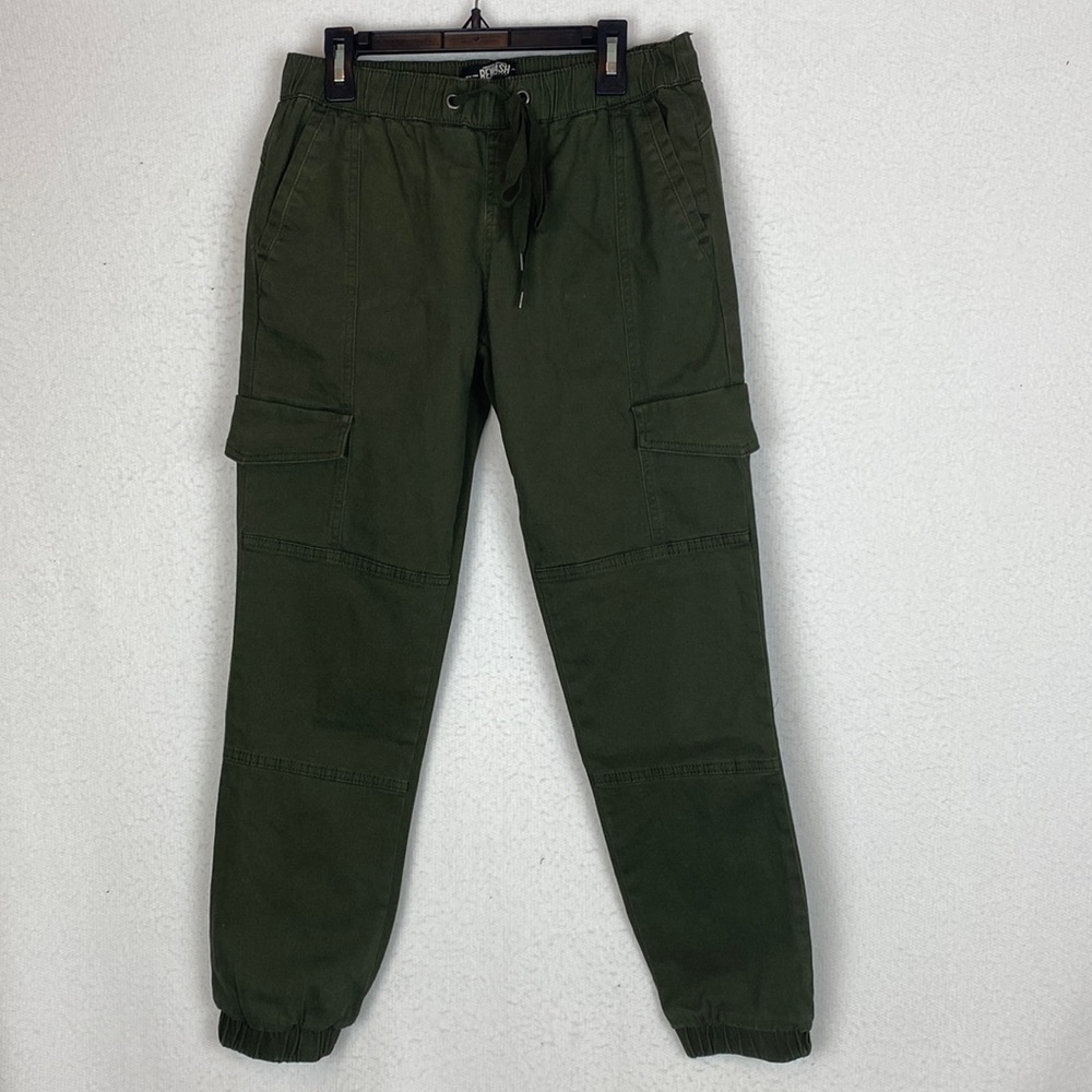 REWASH Dark Olive Utility Joggers size Small